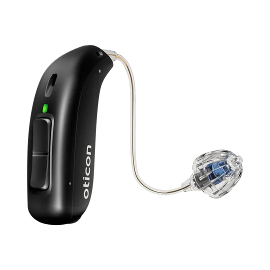 Oticon Zircon 1 miniRITE Rechargeable Hearing Aid | One Pair With Powerbank Smart Charger